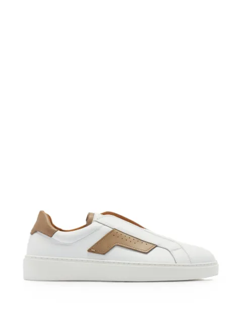 Magnanni perforated panelled sneakers White 256215313