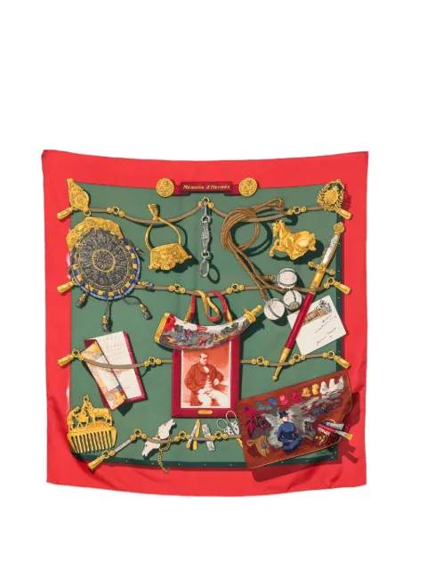 Hermès Pre-Owned 2010s Mémoire d'Hermès scarf Green HE490BIE