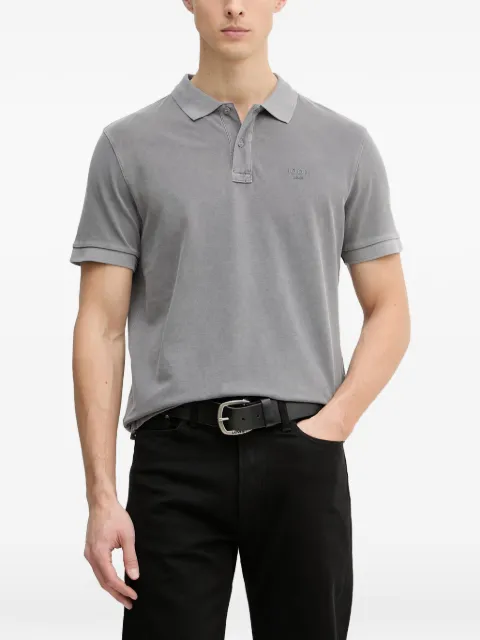 Joop! Ambrosian logo-embroidered polo shirt Grey 30045619