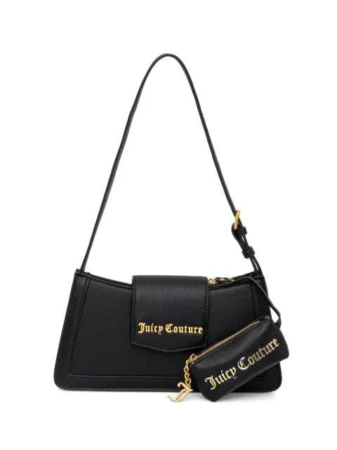 Juicy Couture Lily logo-plaque pouch-detail shoulder bag Black BIJLL8952WVP