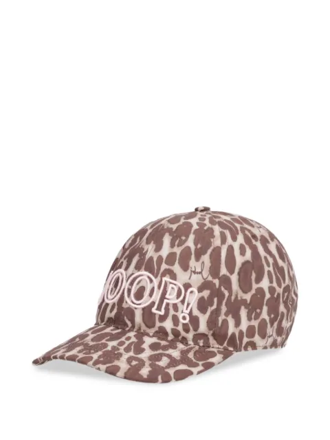 Joop! Anahi leopard-print logo-embroidered cap Brown 30102947