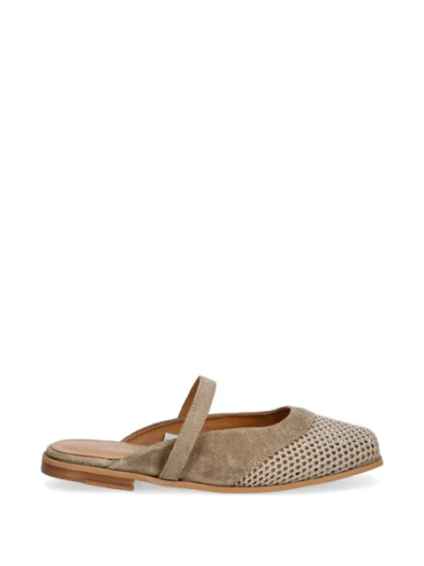 Inuikii Lazy NY crochet-knit-detail mules Neutrals 10140030051864