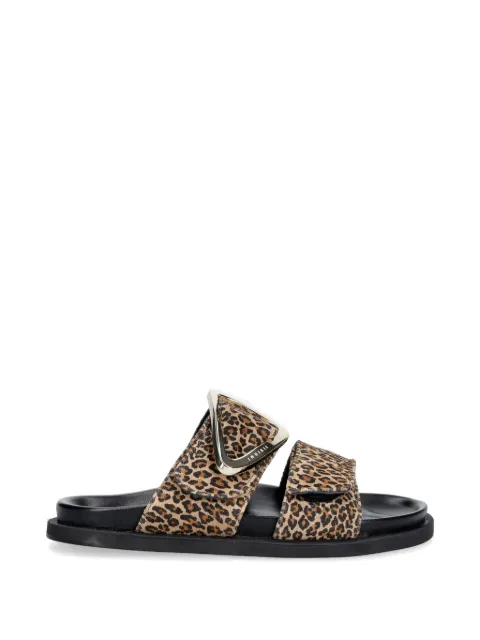 Inuikii Dreamer Buckle leopard-print sandals Brown 10040030651953