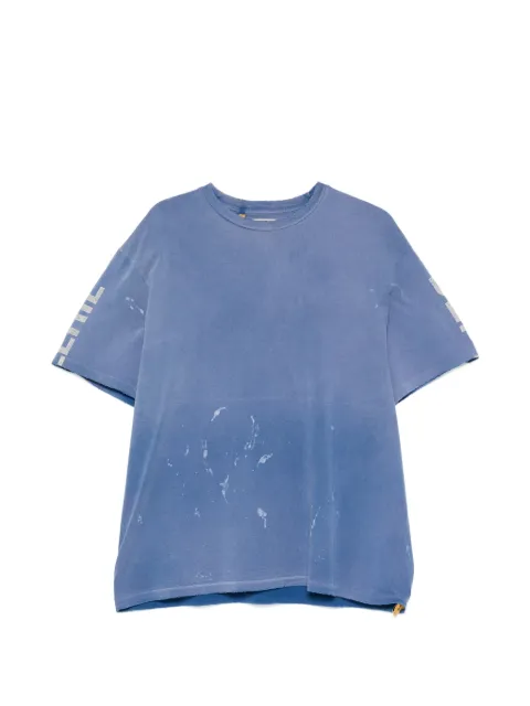 GALLERY DEPT. paint-splatter logo-print T-shirt Blue TOP039