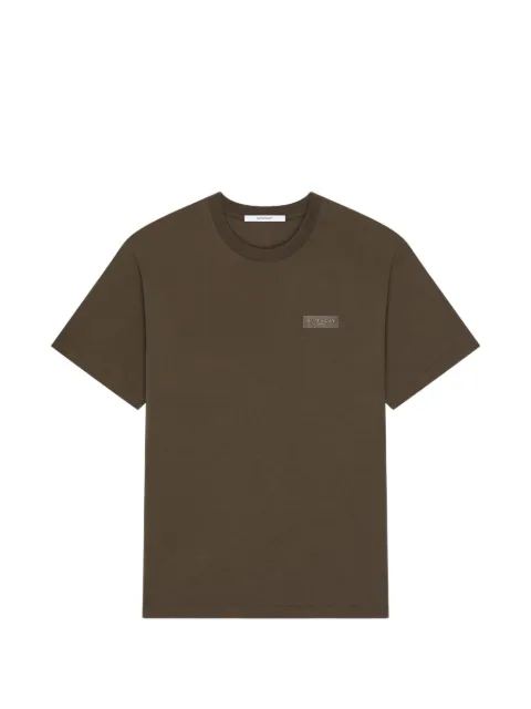 Givenchy logo-patch T-shirt Brown BM71NK3YSJ