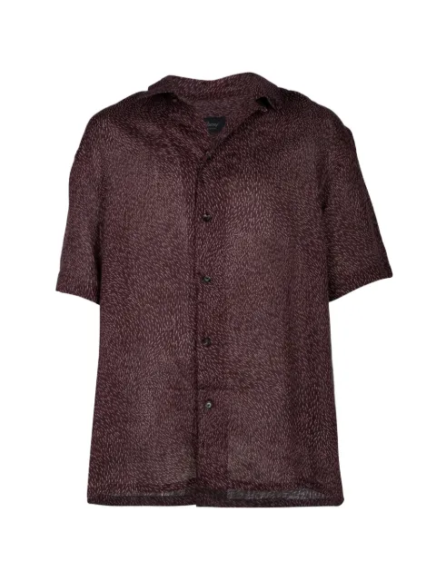 Brioni short-sleeves shirt Brown SCFR0LPD1142268
