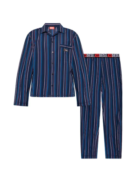 Diesel striped pajamas Blue A193550TJBQ