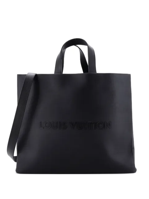 Louis Vuitton Pre-Owned Shopper Leather MM tote bag Black VEMBW1C3V41VWYU4