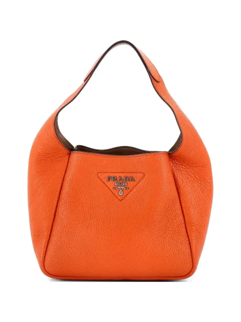 Prada Pre-Owned Dynamique Vitello Daino Small hobo bag Orange R2PRIWMRWSS30DGX