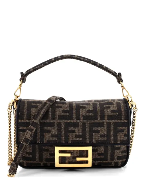 Fendi Pre-Owned Baguette NM Bag Zucca Canvas Mini crossbody bag Brown POZ5L82SBP9KTLGA