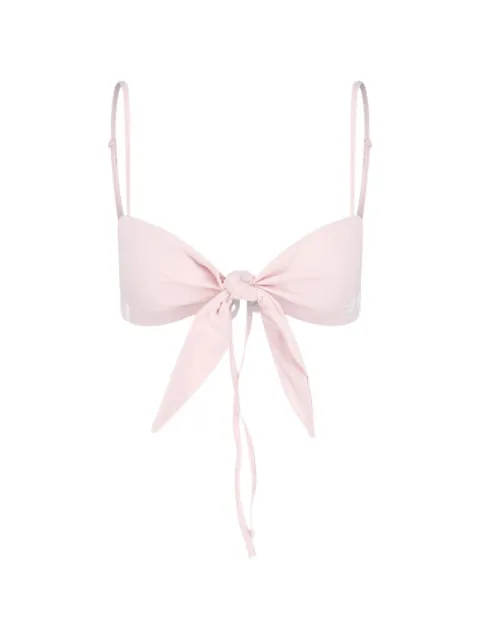 adidas knot-detail 3-Stripes bralette Pink KY3159