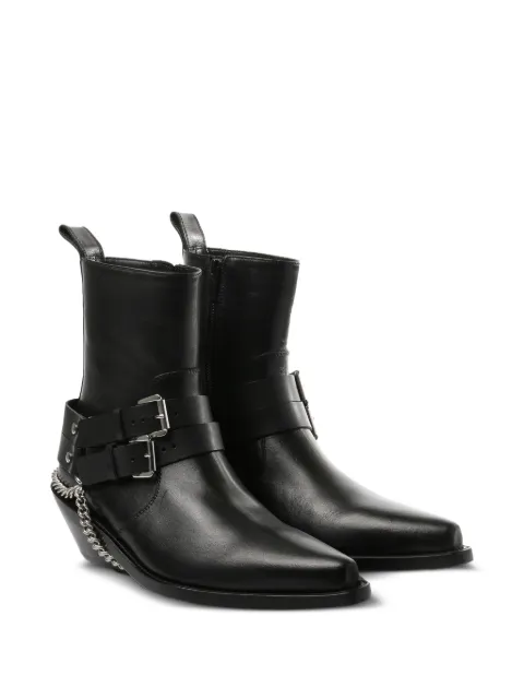 Ann Demeulemeester Kiril Santiags ankle boots Black 2610WA10LT164099