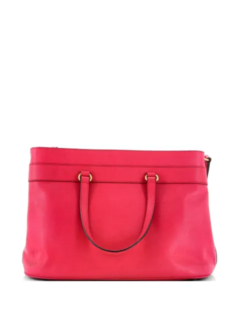 Gucci Pre-Owned Bright Bit Convertible Leather Medium tote bag Pink FRQY4O71GLVZC3JI