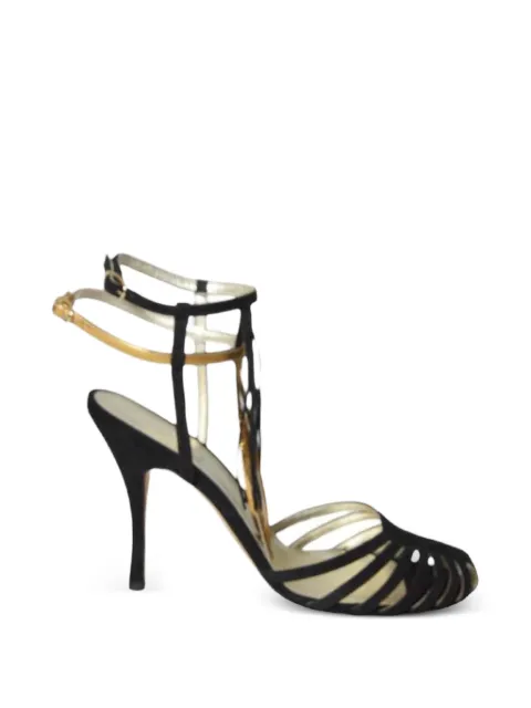 CABECEO Mina braided heeled sandals Black MINANOIRVEGA9