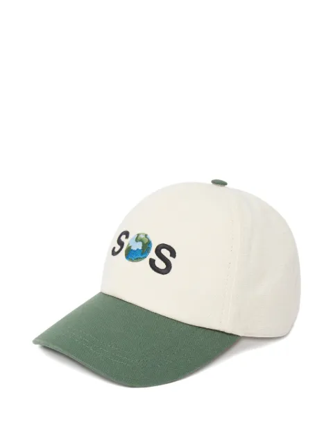 Stella McCartney embroidered canvas cap Neutrals 7V0073WP0442