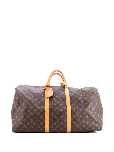 Louis Vuitton Pre-Owned Keepall Bandouliere Bag Monogram Canvas 55 travel bag Brown ZGXC3KTLGS18RLIN