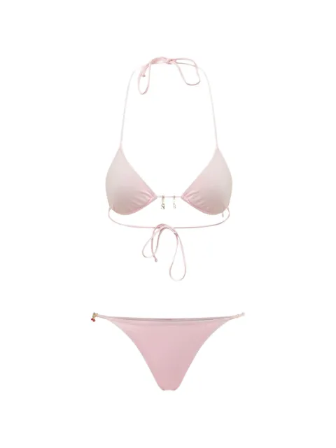 MC2 Saint Barth Lezzy charm-detail bikini Pink LEZ0001
