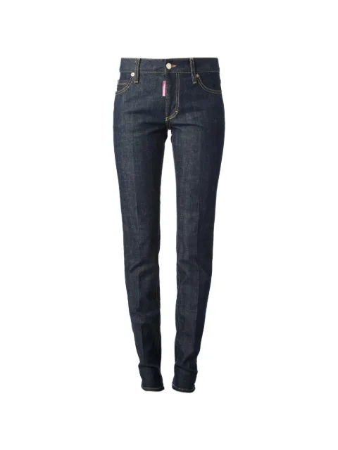DSQUARED2 leopard-print pocket jeans Blue S75LA0560S30414