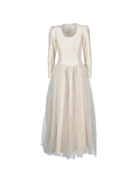 Vintage tulle overlay dress Neutrals W2404265