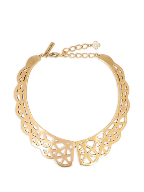 Oscar de la Renta Pre-Owned cut-out Bijoux necklace Gold W13426130