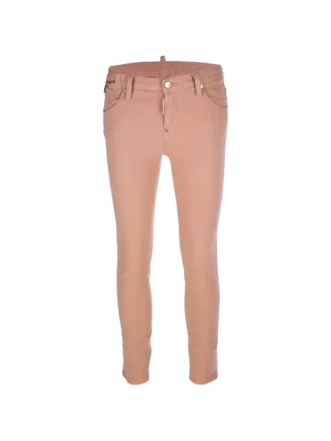 DSQUARED2 logo-patch skinny jeans Pink S72LA0561S39871
