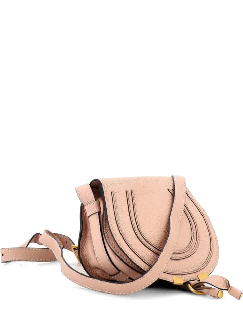 Chloé Pre-Owned Marcie Leather Small crossbody bag Neutrals Q6MXQZF5FVM2G8QD