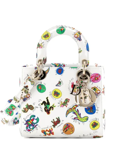 Christian Dior Pre-Owned My ABCDior Lady Dior Bag Printed Leather Small satchel Multicolour OVTM31K8Z0RD42P2