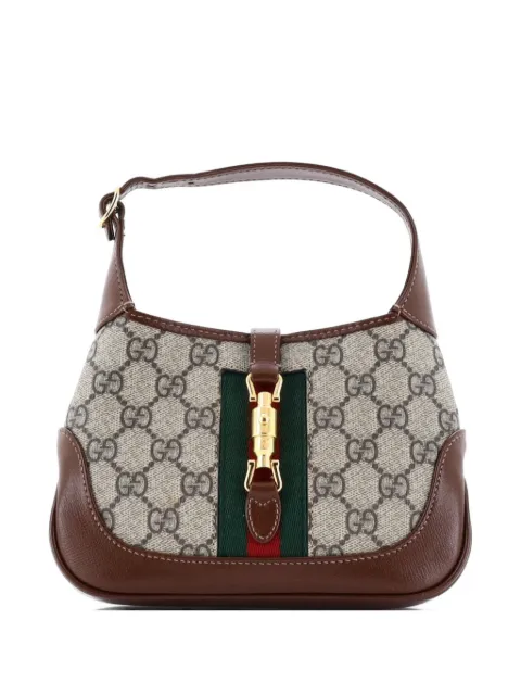 Gucci Pre-Owned Jackie 1961 GG Coated Canvas Mini hobo bag Brown 9BUIF1NXPFK1P15I