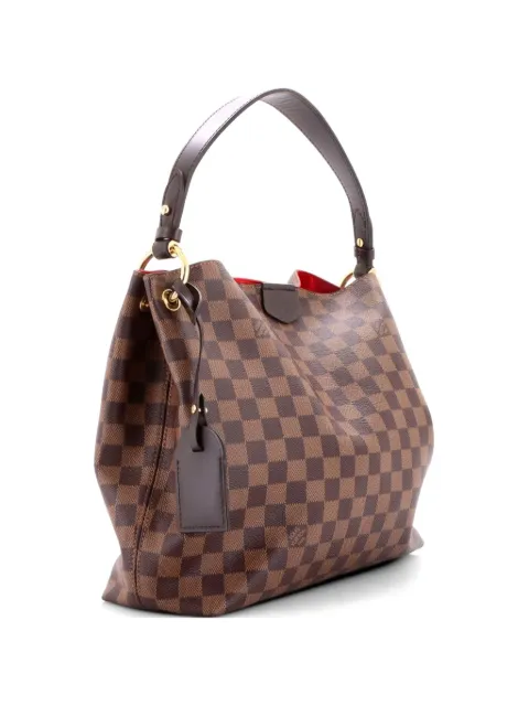 Louis Vuitton Pre-Owned Graceful Handbag Damier PM hobo bag Brown JQB2J3WXYS3A0XB0