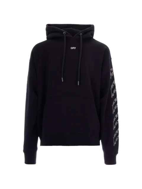Off-White Arrows-print hoodie Blue OMBB085S26FLE0050001