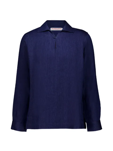 Orlebar Brown Vincent long-sleeve shirt Blue 282493