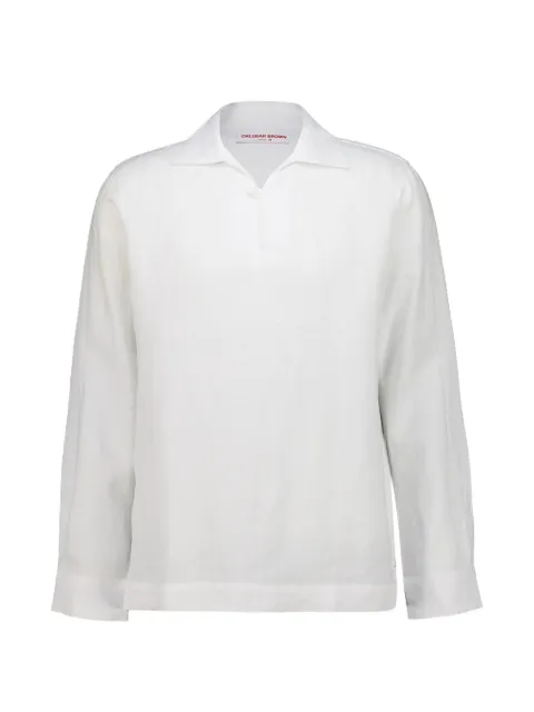 Orlebar Brown Vincent long-sleeve shirt White 282494
