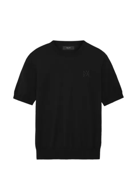 AMIRI MA logo-embroidered T-shirt Black AMKNTE1013