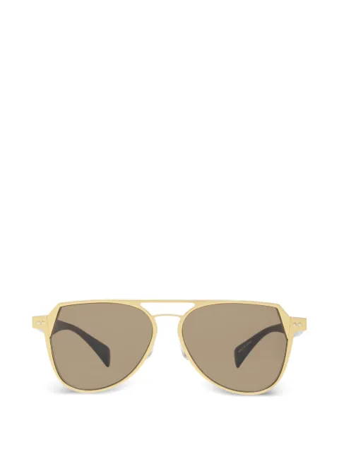 Discord Yohji Yamamoto double-bridge pilot-frame sunglasses Gold YY7042403