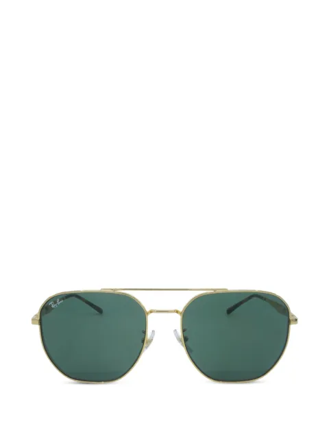 Ray-Ban pilot-frame double-bridge sunglasses Gold RB3724D