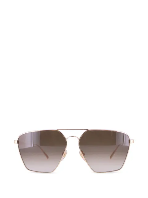 MCM double-bridge pilot-frame sunglasses Gold MCM130S739