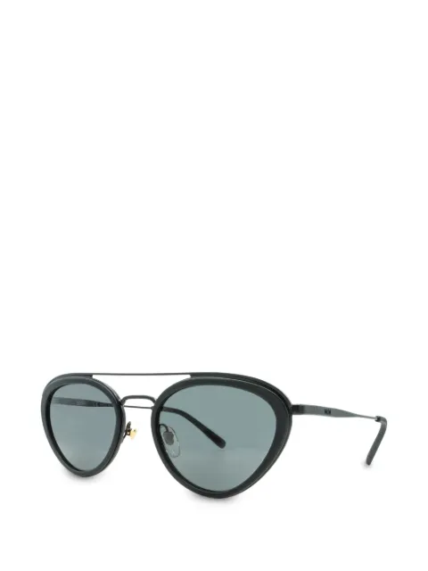 MCM double-bridge oval-frame sunglasses Black MCM134S