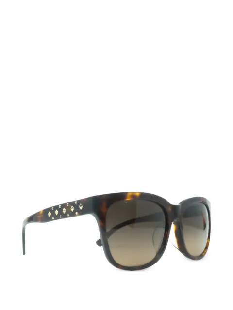 MCM studded square-frame sunglasses Brown MCM627SA