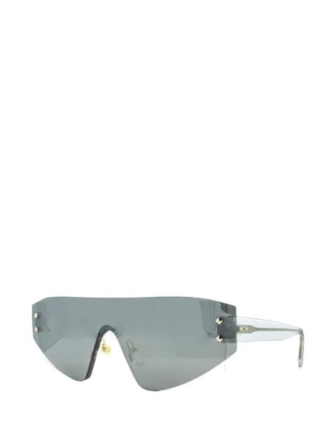 MCM Shield-frame stud-embellished sunglasses Grey MCM694S040