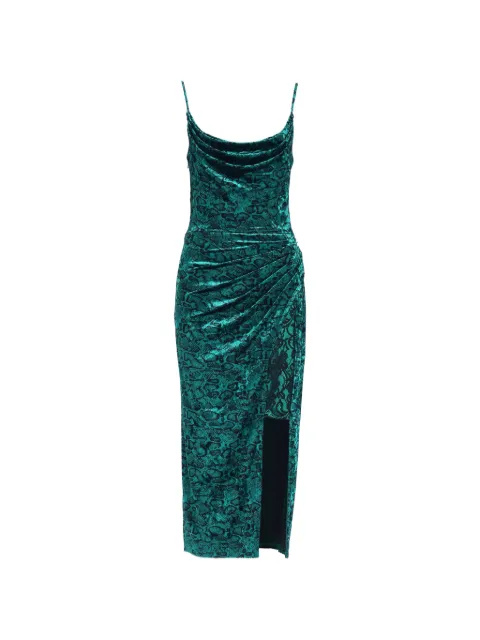 Tadashi Shoji Juneau snakeskin-pattern midi dress Green SCGH24482MD