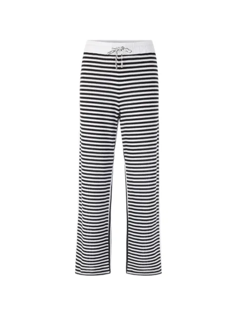 MARCCAIN Washington striped-pattern track pants White AS8145J53