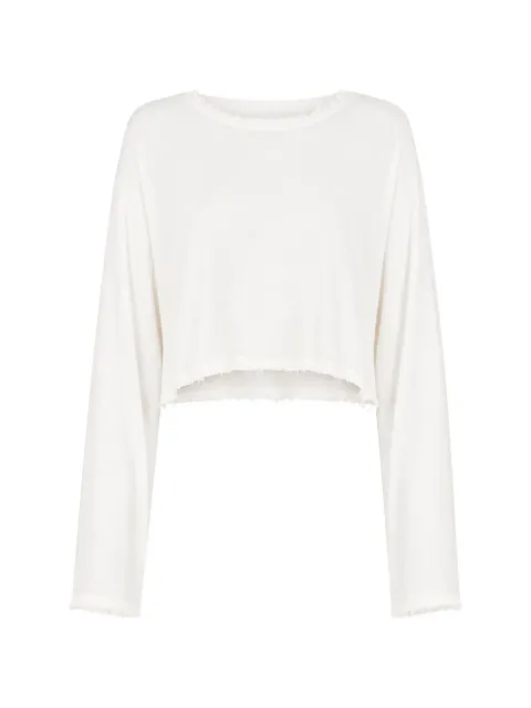 JBQ Anja raw-cut T-shirt Neutrals T051018