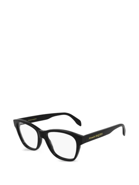Alexander McQueen Eyewear square-frame glasses Black AM0306