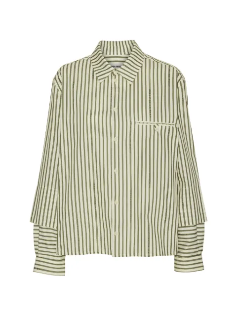 Henrik Vibskov Software Stripes shirt White SS26KEYF204