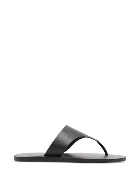 Manebi leather thong-strap sandals Black Q18Y0