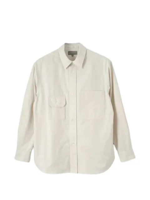 Margaret Howell Odd Pocket button-up shirt Neutrals MESH0201S26MLBPAH00