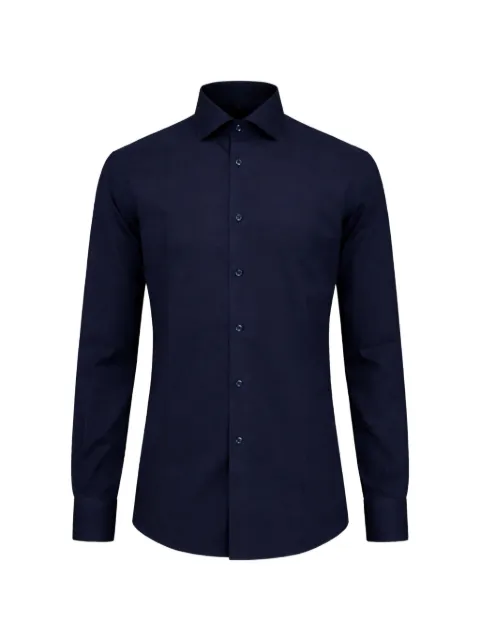 FRANZESE COLLECTION pointed-collar long-sleeves shirt Blue A10015BLU