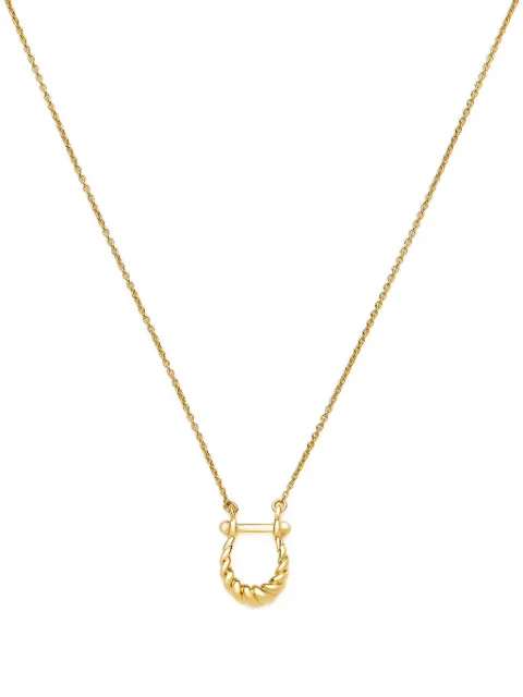 Missoma twisted-pendant necklace Gold LNYGN6NS