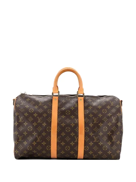 Louis Vuitton Pre-Owned Keepall Bandouliere Bag Monogram Canvas 45 travel bag Brown 1O011GZTJTYH9VN5