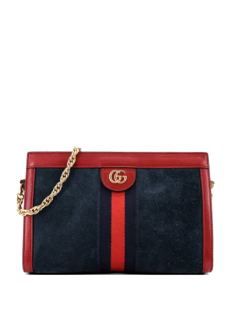 Gucci Pre-Owned Ophidia Chain Suede Small shoulder bag Blue 0R3GCJ0BSZ4YTXMV